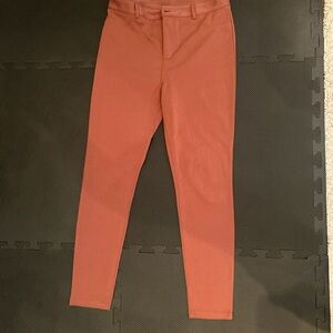 Rust Orange High-Waisted Leggings